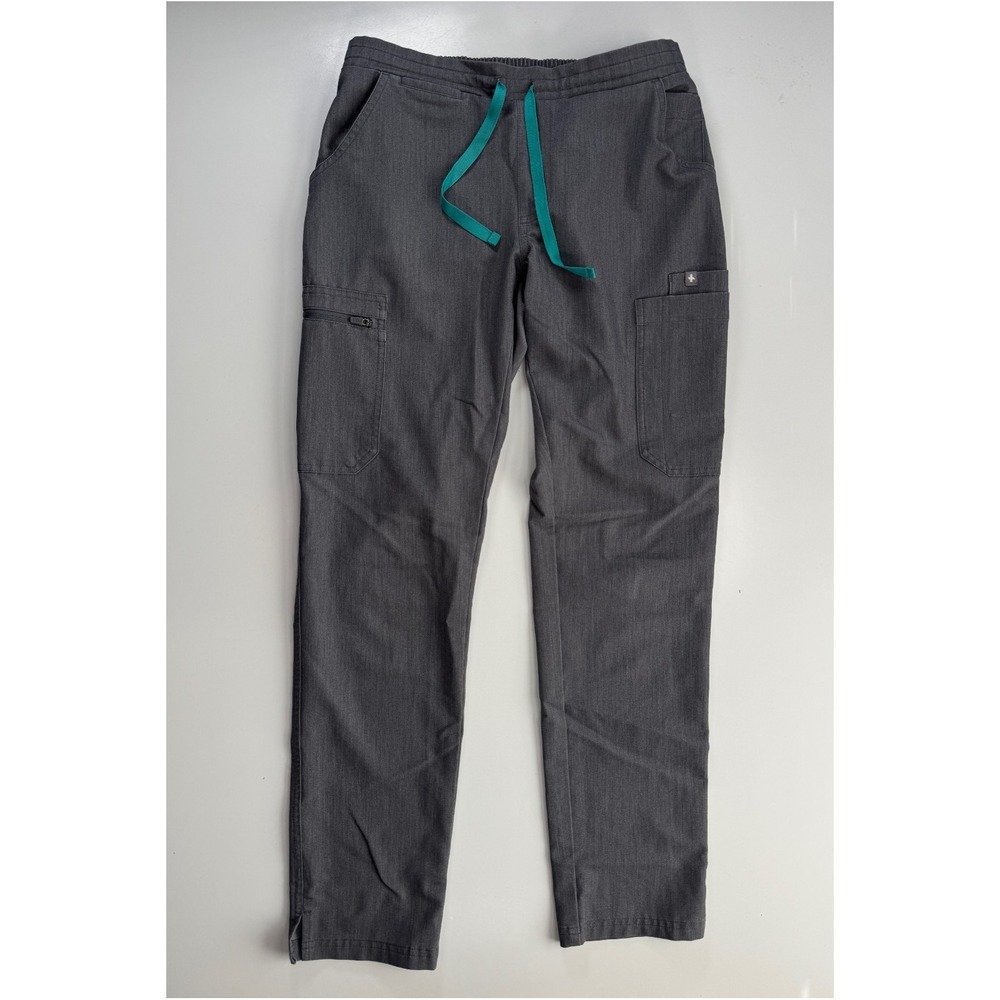 FIGS Yola High-Waisted Skinny Technical Scrub‎ Pants Womens XS/Reg Gray Yoga